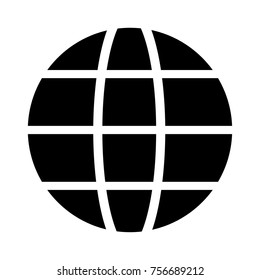  globe glyph icon