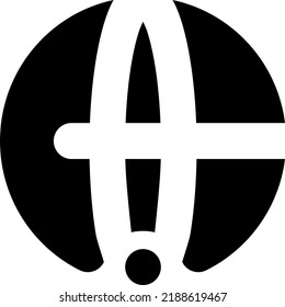 Globe Glyph style icon vector design and illustration template