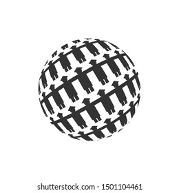 Globe and Graduation Student Logo. Education Symbol. University Icon vector.