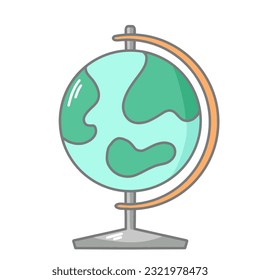 Globe, graphic globe, cartoon word