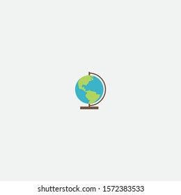 globe graphic element. Illustration template design.