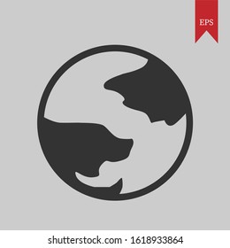 globe graphic vector illustration, it can be used for icons, web logos, profile icons and even application logos,