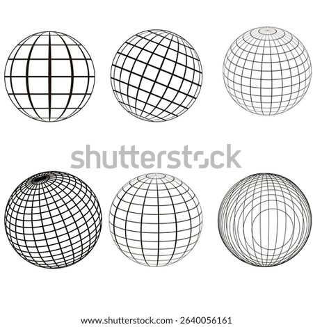 A globe grid sphere shows Earth with latitude and longitude lines, forming a grid to locate places accurately. It’s used for geography, navigation, and global mapping.

