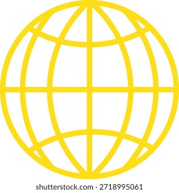 Cuadrícula de globo y color amarillo.
