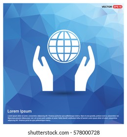 Globe In Hand Icon