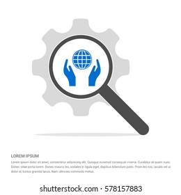 Globe In Hand Icon