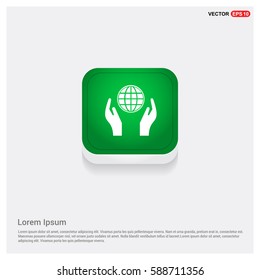 Globe In Hand Icon