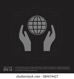 Globe In Hand Icon