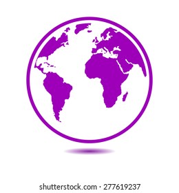 Globe icon.