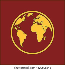 Globe icon.