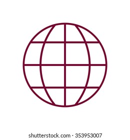 The globe icon.  