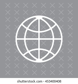 The globe icon. 