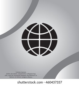 The globe icon. 