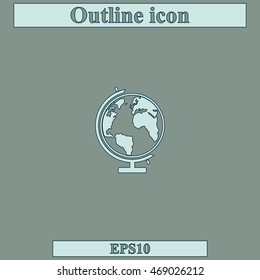 The globe icon.