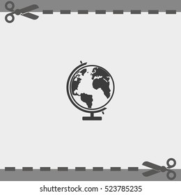 The globe icon.