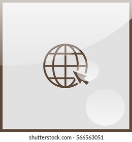 Globe icon.