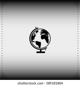 The globe icon.
