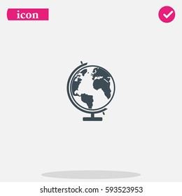 The globe icon.