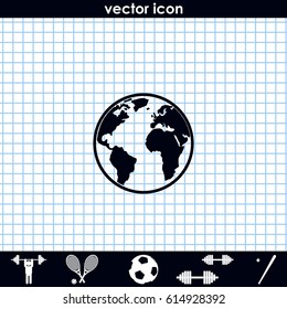 Globe icon.