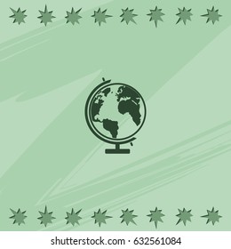 The globe icon.