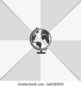 The globe icon.