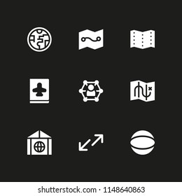 globe icon. 9 globe vectors with network, travel, greenhouse effect and map icons for web and mobile app