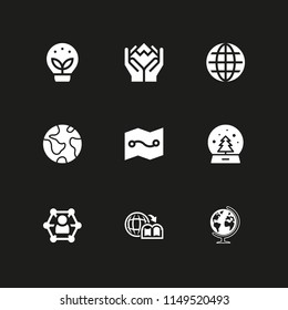 globe icon. 9 globe vectors with planet earth, ecology, network and environment icons for web and mobile app