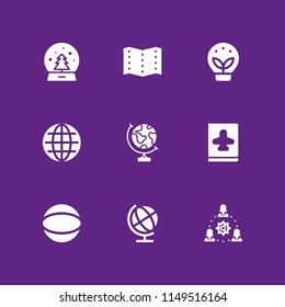 globe icon. 9 globe vectors with sphere, map, earth grid and networking icons for web and mobile app