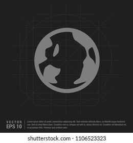 globe icon - Black Creative Background