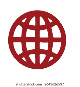 globe icon, browser icon for web, computer and mobile app