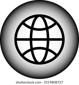 Globe Icon Browser Icon World Icon Vector Symbol Design Illustration Pro 
