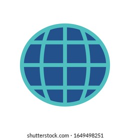 globe icon collection, trendy style