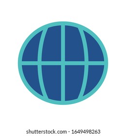 globe icon collection, trendy style