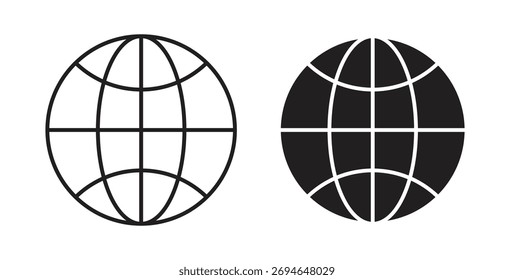 Concepto de icono de globo. Símbolo del logotipo para el Web y el móvil. Pixel perfecto.