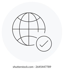 Ícone Global, Conectado Mundo Pontes Fronteiras Através da Inovação, Visão Global Expandindo Horizontes através dos Continentes, Perspectiva Global, Mundo Conectado, vetor