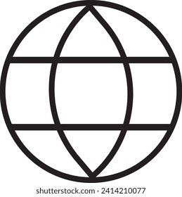 globe icon design EPS mode