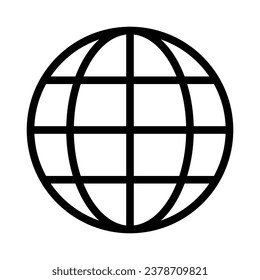 Globe icon design, illustration design