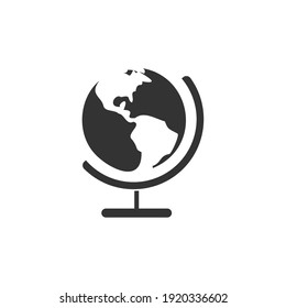 Globe icon design template vector isolated illustration