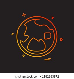 Globe icon design vector