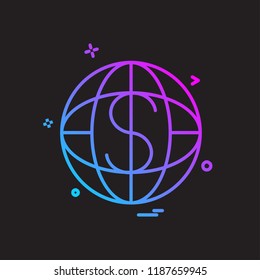 Globe icon design vector