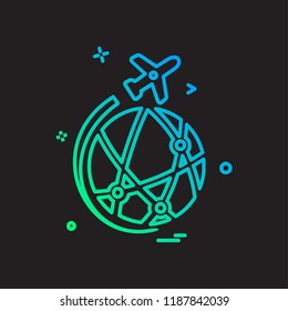 Globe icon design vector