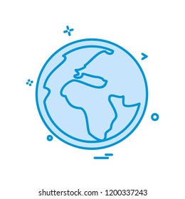 Globe icon design vector 