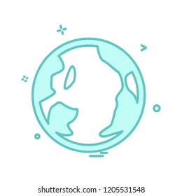 Globe icon design vector 
