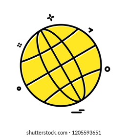 Globe icon design vector 