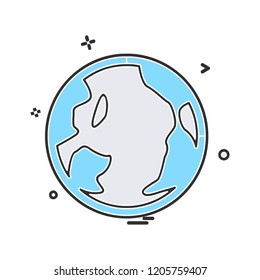 Globe icon design vector 