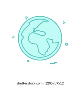 Globe icon design vector