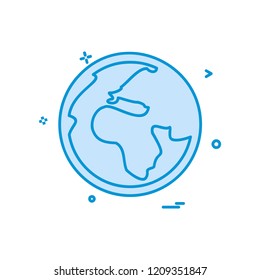 Globe icon design vector