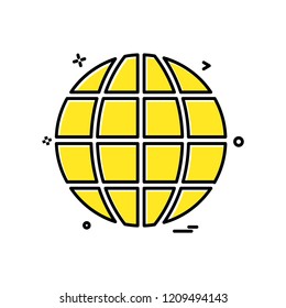 Globe icon design vector