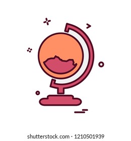 Globe icon design vector