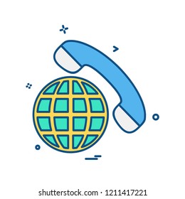 Globe icon design vector